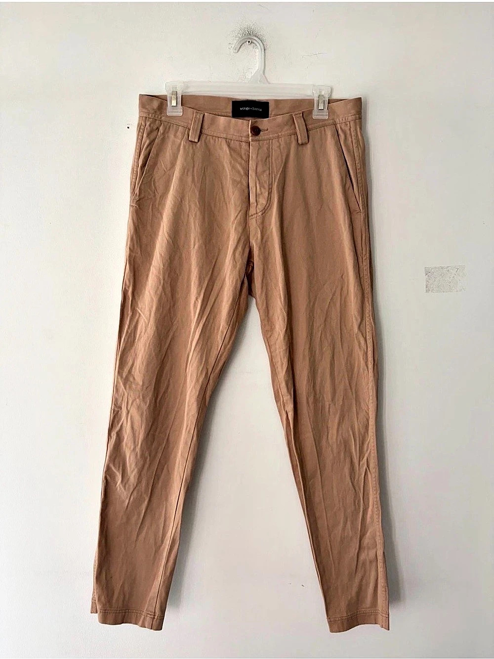 Wings + Horns Khaki Green Button Fly Chinos Size 31